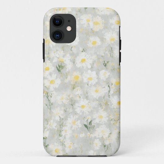 ホワイトデイジーの花モバイルケース Case-Mate iPhoneケース (裏面)
