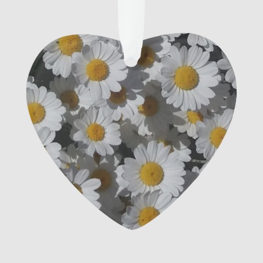 ホワイトデイジーアクリル オーナメント (正面)
