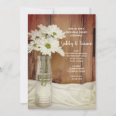 ホワイトデイジーインミルクボトルファームリハーサルディナー 招待状 (正面)