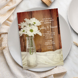 ホワイトデイジーインミルクボトルファームリハーサルディナー 招待状