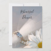 ホワイトデイジーエレガンス結婚ズリハーサルディナー 招待状 (正面)