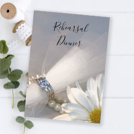 ホワイトデイジーエレガンス結婚ズリハーサルディナー 招待状