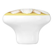 ホワイトデイジーオンゴールデンイエロー セラミックノブ (側面)