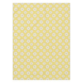 ホワイトデイジーオンゴールデンイエロー テーブルクロス (正面)