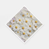 ホワイトデイジーオン動揺して紙 スタンダードランチョンナプキン (角)