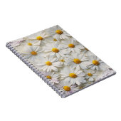 ホワイトデイジーオン動揺して紙 ノートブック (右側)