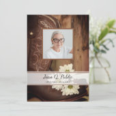 ホワイトデイジーカウボーイブーツウェスタン葬儀サービス プログラム (スタンド正面)