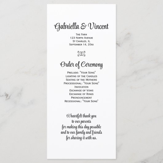 ホワイトデイジーカウボーイブーツカントリーウェスタン結婚ズ プログラム (裏面)