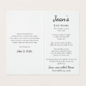 ホワイトデイジーカウボーイブーツ葬儀メモリアル祈りの言葉 名刺 (内部フラット)