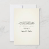 ホワイトデイジーカウボーイブーツ葬儀記念悔やみや弔慰 サンキューカード (裏面)