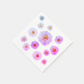 ホワイトデイジーカクテル紙ナプキンス スタンダードカクテルナプキン (角)