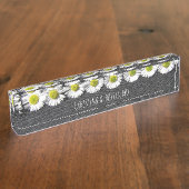 ホワイトデイジーカスタム デスクネームプレート (側面)