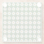 ホワイトデイジーガラスコースター ガラスコースター (裏面)