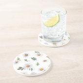 ホワイトデイジーコースター、デイジーキッチンコースター コースター (側面)