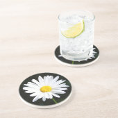 ホワイトデイジーサンドストーンコースター コースター (側面)