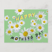 ホワイトデイジーズ顧客ハッピーマザーズデイポストカード ポストカード (正面)