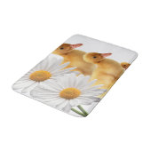 ホワイトデイジーチクズバスルーム バスマット (アングル)