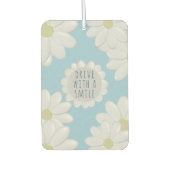 ホワイトデイジードライブとスマイル車の空気清浄機 カーエアーフレッシュナー (正面)