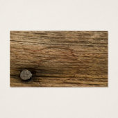 ホワイトデイジーバーンウッドカントリーウェディングメッセージカード (裏面)