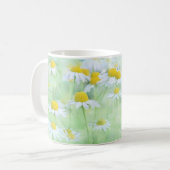 ホワイトデイジーフィールド コーヒーマグカップ (正面左)