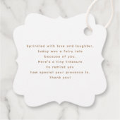 ホワイトデイジーフラワーボホエレガントサンキュー フェイバータグ (裏面)