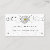 ホワイトデイジーフローラショップ名刺 名刺 (裏面)