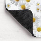 ホワイトデイジーフローラマウスパッド！ マウスパッド (コーナー)