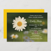 ホワイトデイジーフ結婚ラワーズブライダルシャワー 招待状 (正面/裏面)