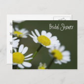 ホワイトデイジーブライダルシャワー招待 インビテーションポストカード (正面/裏面)