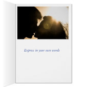 ホワイトデイジーブーケサンキューカード (内側 (右))