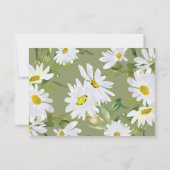 ホワイトデイジーベビーシャワーおむつラッフルカード (裏面)