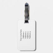 ホワイトデイジーラゲッジタグ ラゲッジタグ (裏面縦)