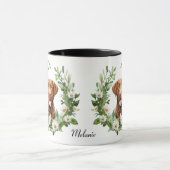 ホワイトデイジーリースチェサピークベイレトリエバードッグ マグカップ (中央)