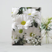 ホワイトデイジー及びベビーブレススクラップブック紙 (スタンド正面)