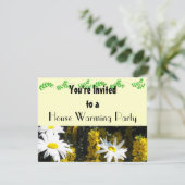 ホワイトデイジー新築祝いパーティー 招待状 (スタンド正面)