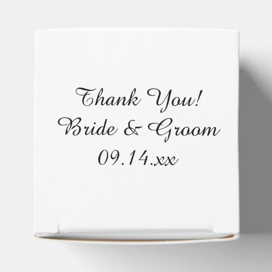 ホワイトデイジー結婚フラワー フェイバーボックス (上部)