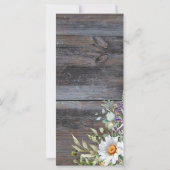 ホワイトデイジー結婚式 プログラム (裏面)