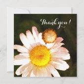 ホワイトデイジー ,  あなたが私のフラワーガールになってくれますか？カード サンキューカード (裏面)