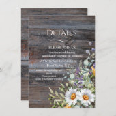 ホワイトデイジー エンクロージャーカード (正面/裏面)