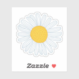 ホワイトデイジー シール