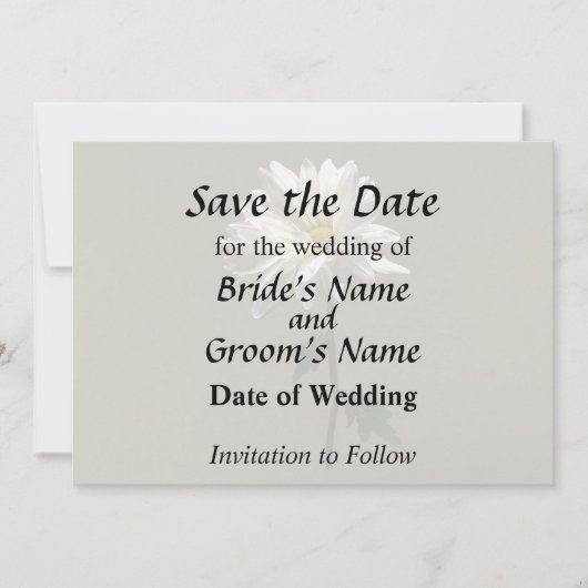 ホワイトデイジー セーブザデート (正面)