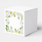 ホワイトデイジー |ベビーシャワー夏フローラ開花 フェイバーボックス (裏面サイド)