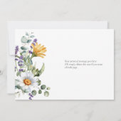 ホワイトデイジー メイドオブオナー プロポーズカード 招待状 (裏面)