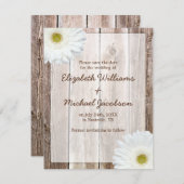 ホワイトデイジー ラスティックバーン セーブザデート アナウンスメント (正面/裏面)