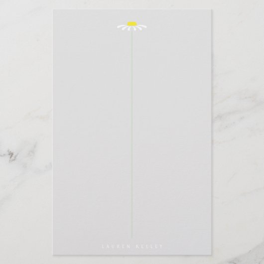 ホワイトデイジー 便箋 (正面)