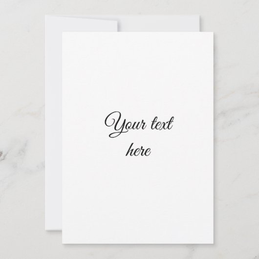 ホワイトデイジー 招待状 (裏面)