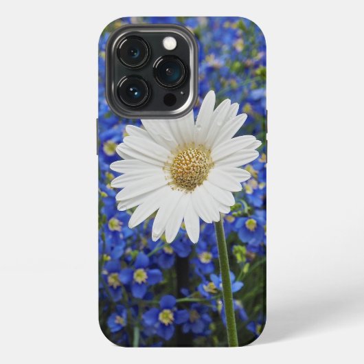 ホワイトデイジー iPhone 13 Pro カバー (裏面)