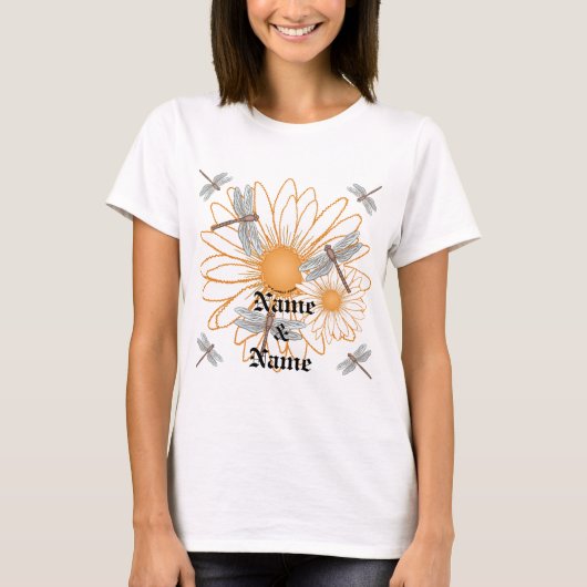 ホワイトデイジーTシャツ Tシャツ (正面)