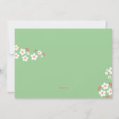 ホワイトデインティスフローラ招待状 招待状 (裏面)