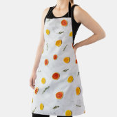 ホワイトデザインプリント エプロン (インサイチュ)